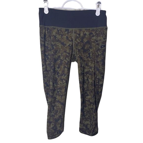 Lululemon Top Speed Crop 4 Mystic Jungle Fatigue Y - Picture 1 of 9